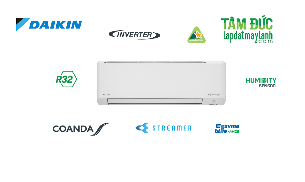 Máy lạnh Daikin Inverter 1.5 HP FTKY35WAVMV Mới 2022- Hàng chính hãng