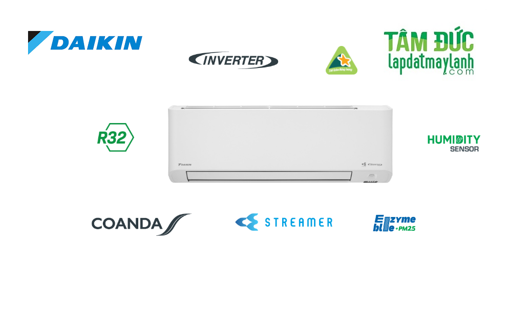 Máy lạnh Daikin Inverter 1.5 HP FTKY35WAVMV Mới 2022- Hàng chính hãng( Chỉ giao HCM)