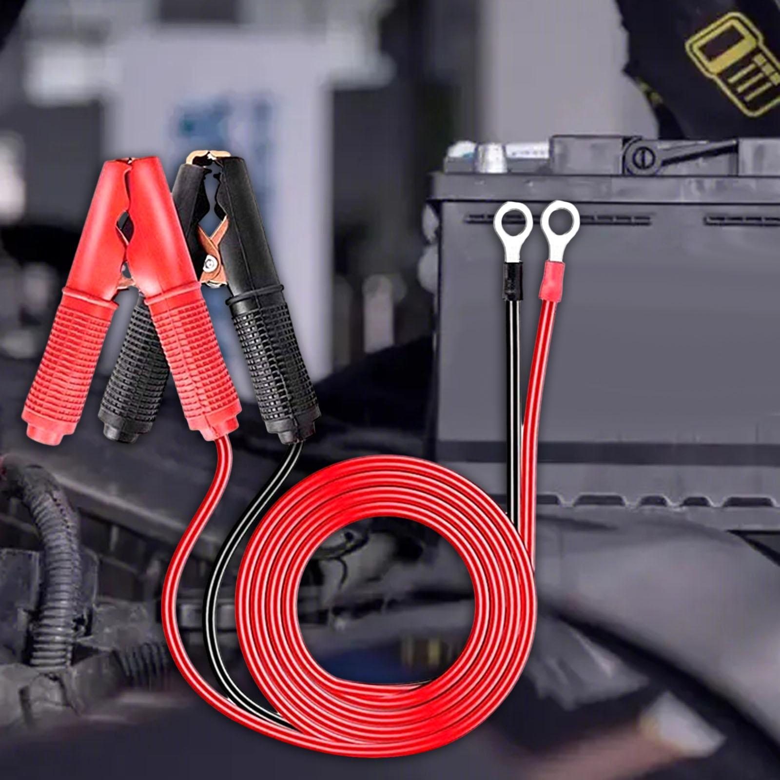Cars Battery Cable Battery Alligator Clips Clamp 30A Fuse Battery Jump Cable