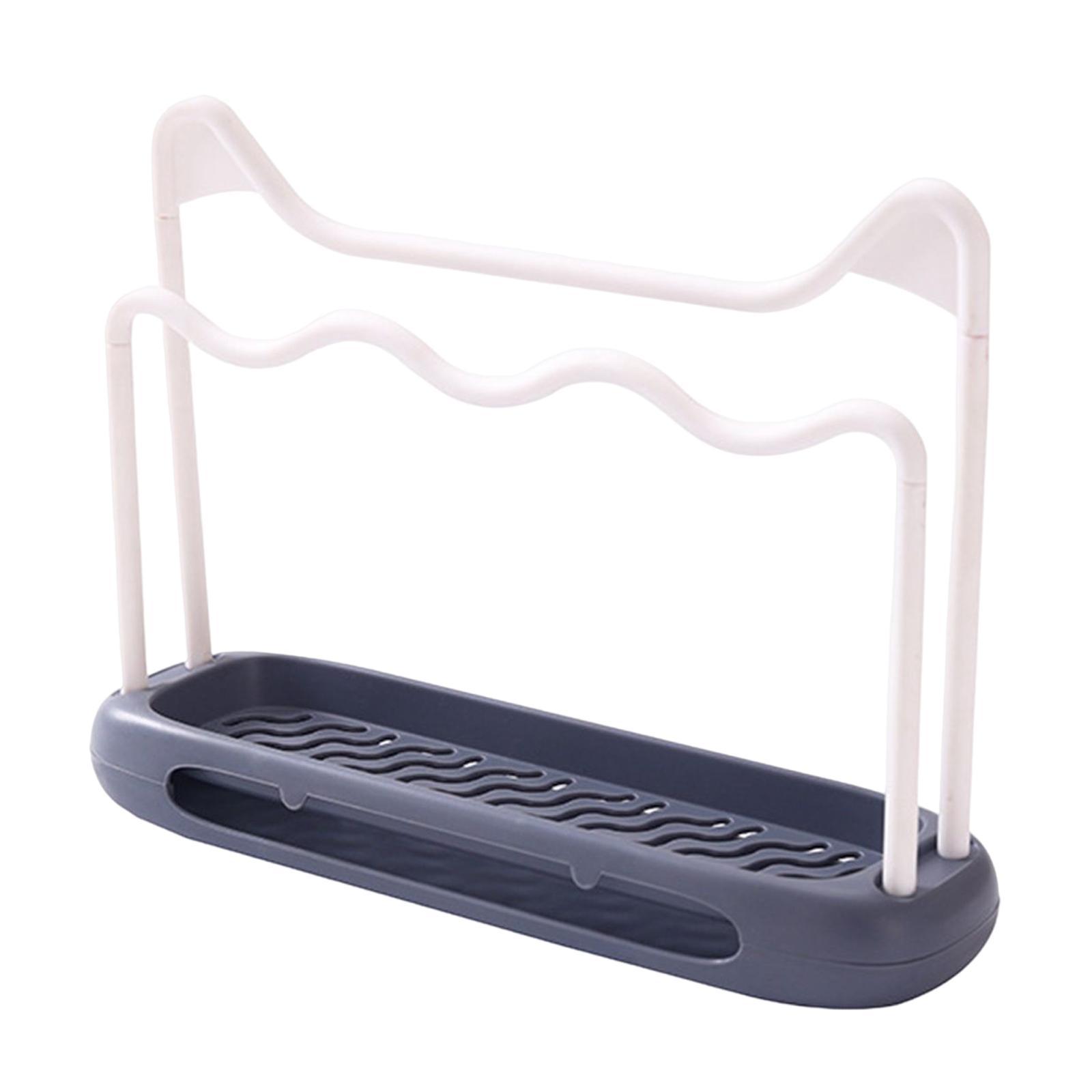 Kitchen Sink Sponge holder Caddy Organizer Dark Gray