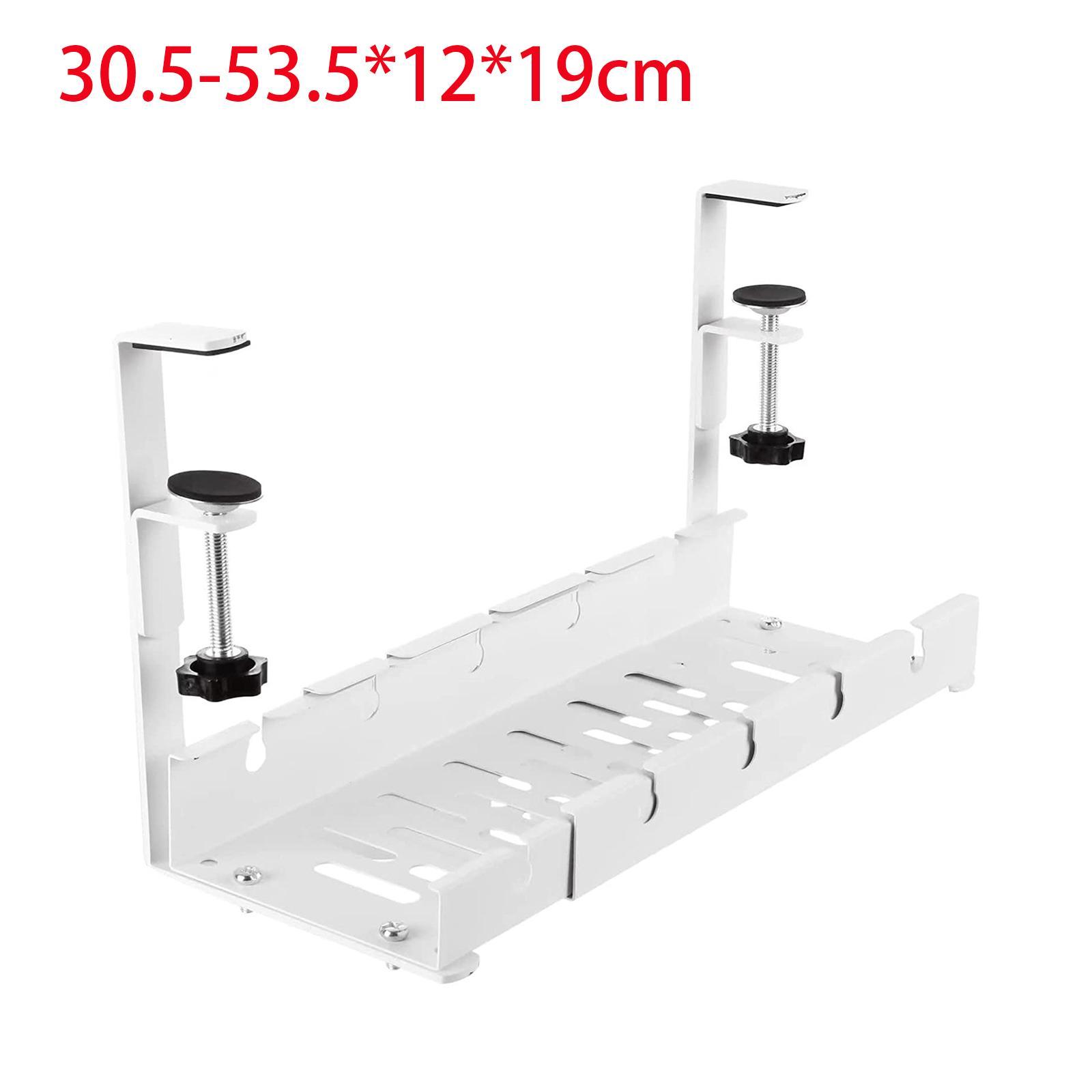 Under Desk Wire Management Iron Cable Management Tray for Internet Cafe Home