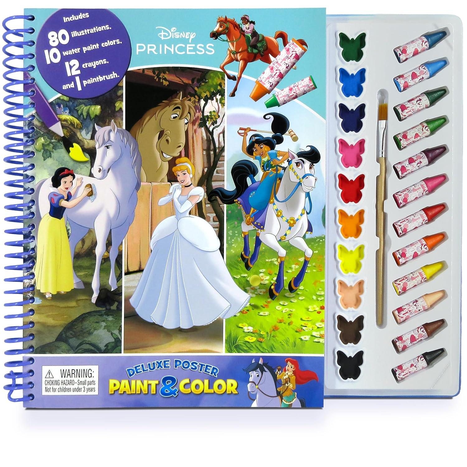 Sách Disney Princesses #2 Deluxe Poster Paint &amp; Color