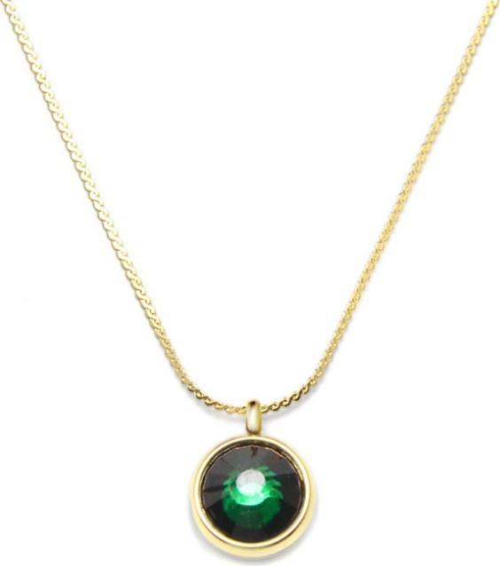 Dây Chuyền Sợi Mảnh Đá Xanh Titan Không Đen TT 2417