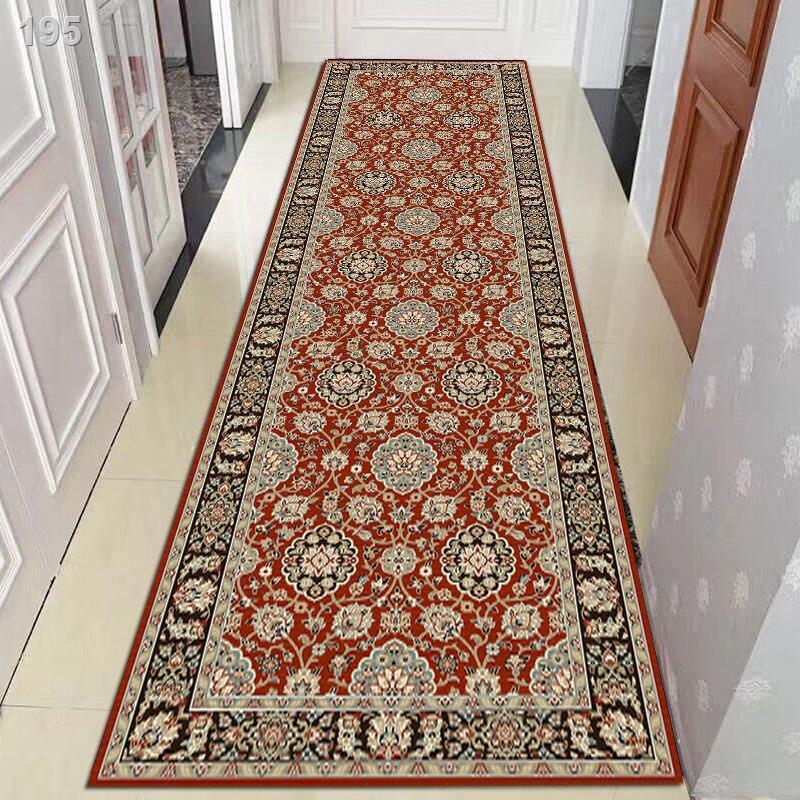 Thảm lối vào hành lang đi retro phòng ngủ khách chăn trải bàn cà phê dày chống trượt