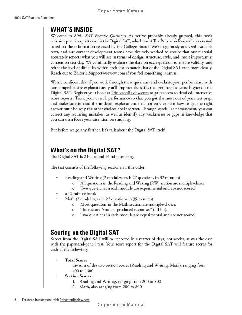 800+ Sat Practice Questions 2025