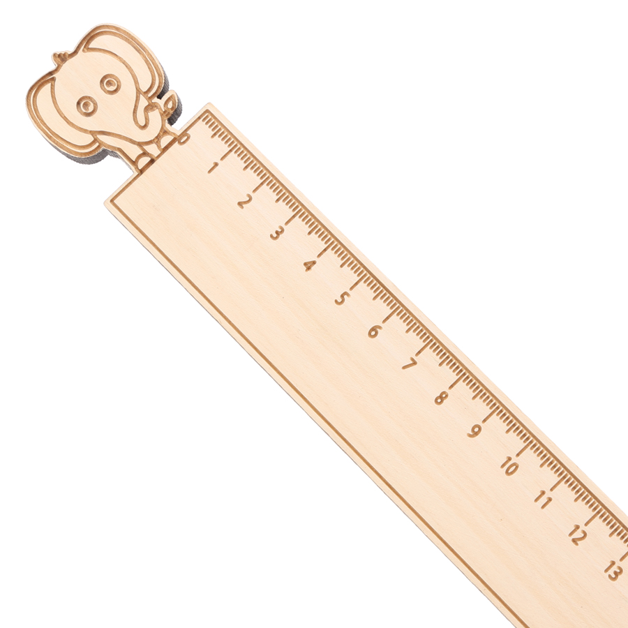 Thước Gỗ Đầu Thú 20cm