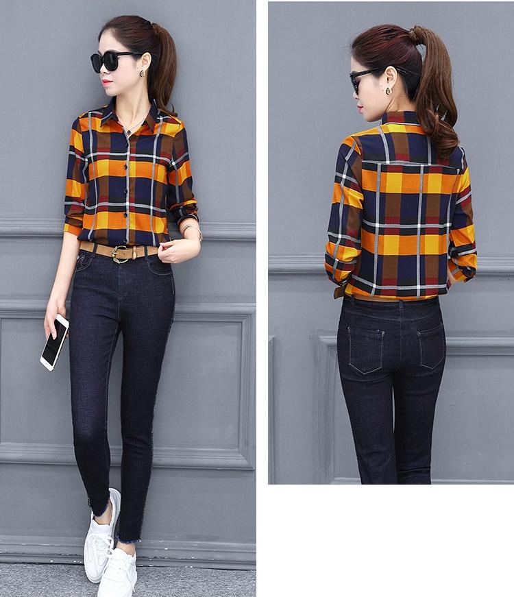 Sơ mi nữ dài tay phối màu công sở Haint Boutique Sm53