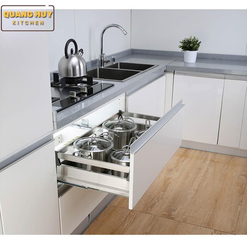Giá để xoong nồi tủ bếp dưới inox