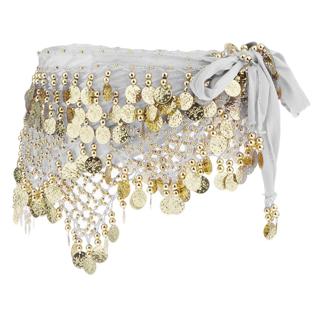 Belly Dance Waist Chain White