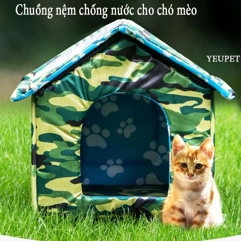 Chuồng nệm cho chó mèo Vải Oxford Chống Nước cực bền_ HIPIPET