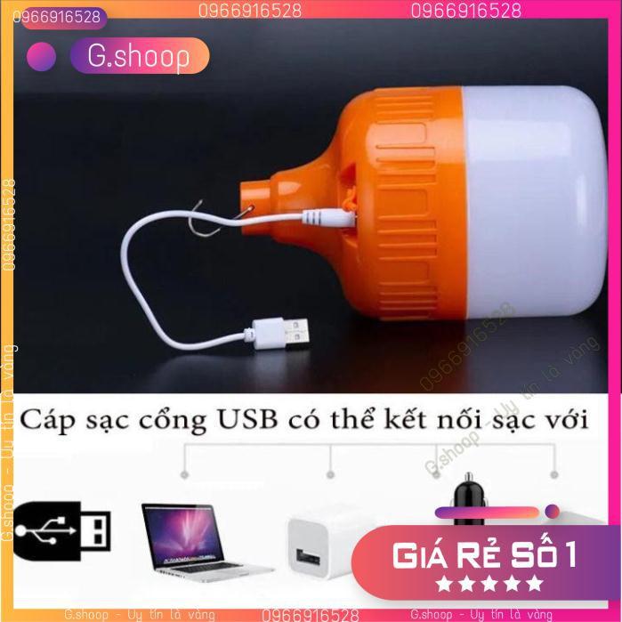 Bóng đèn led tích điện 6-8h - loại 100w sạc tích điện có móc treo S1975