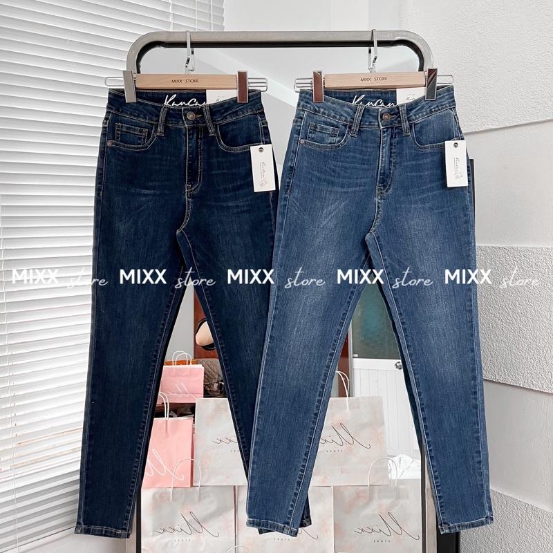 Quần Jean Nữ Skinny 9 tấc lưng cao chất co giãn thoải mái