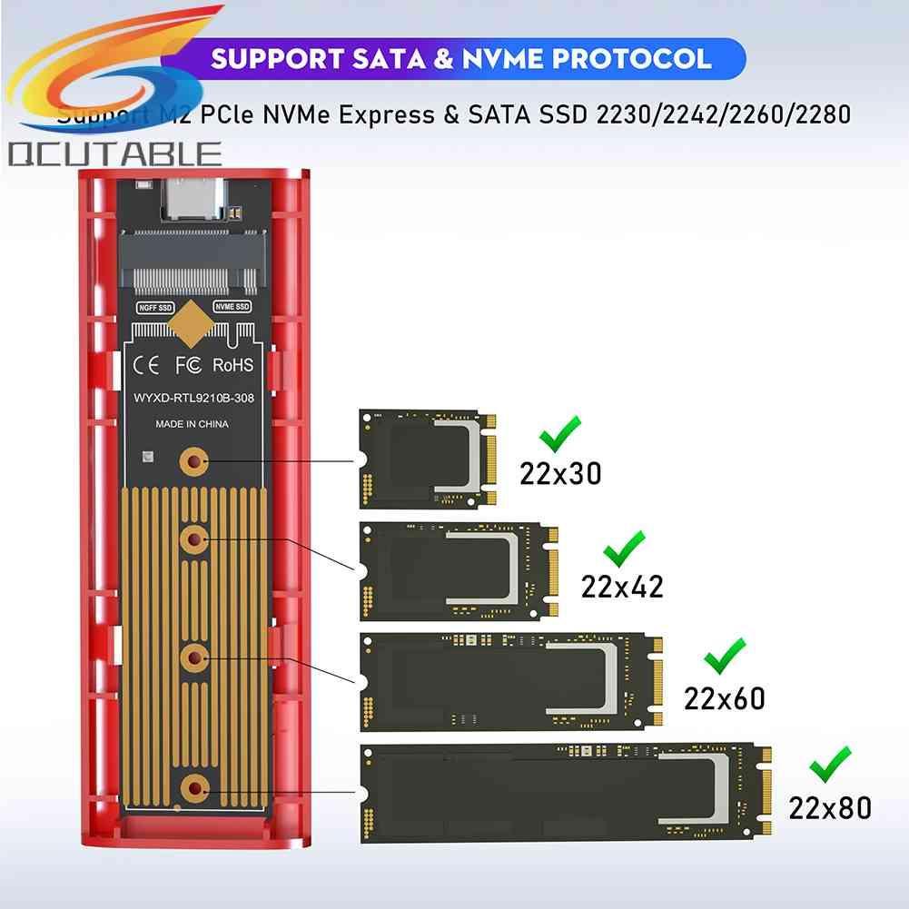 Hộp Đựng Ổ Cứng Ssd M2 2tb Nvme Pcie Ngff Sata M / b