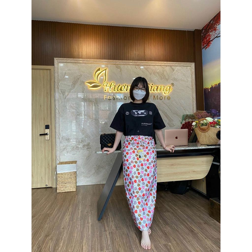 Váy chống nắng , DX Thương hiệu HƯƠNG GIANG , Vải tốt 2 Lớp - Dùng được 2 mặt- Có Túi -Giao màu ngẫu nhiên
