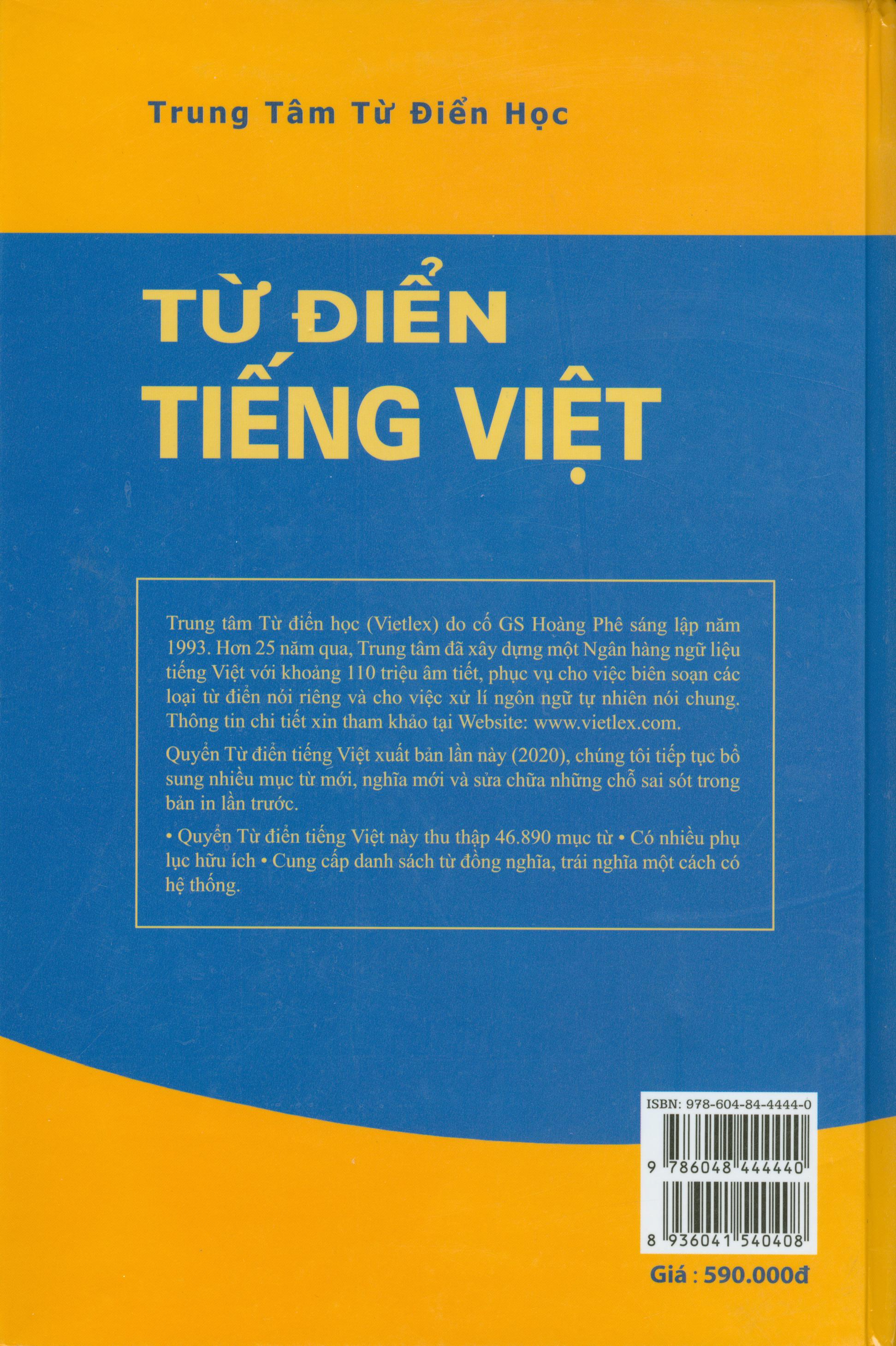 Từ Điển Tiếng Việt - Có Chú Ngữ Hán Cho Từ Ngữ Hán Việt