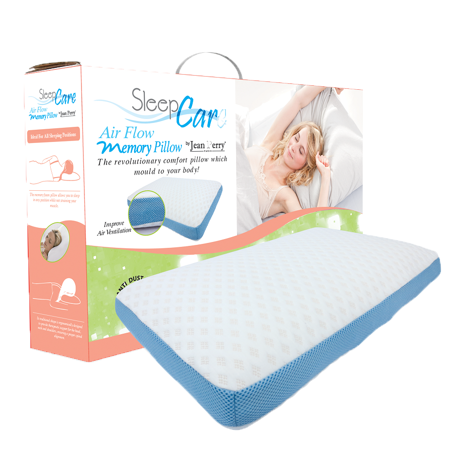 Gối nằm Jean Perry Memory Foam Sleepcare Air Flow 55x35x12cm