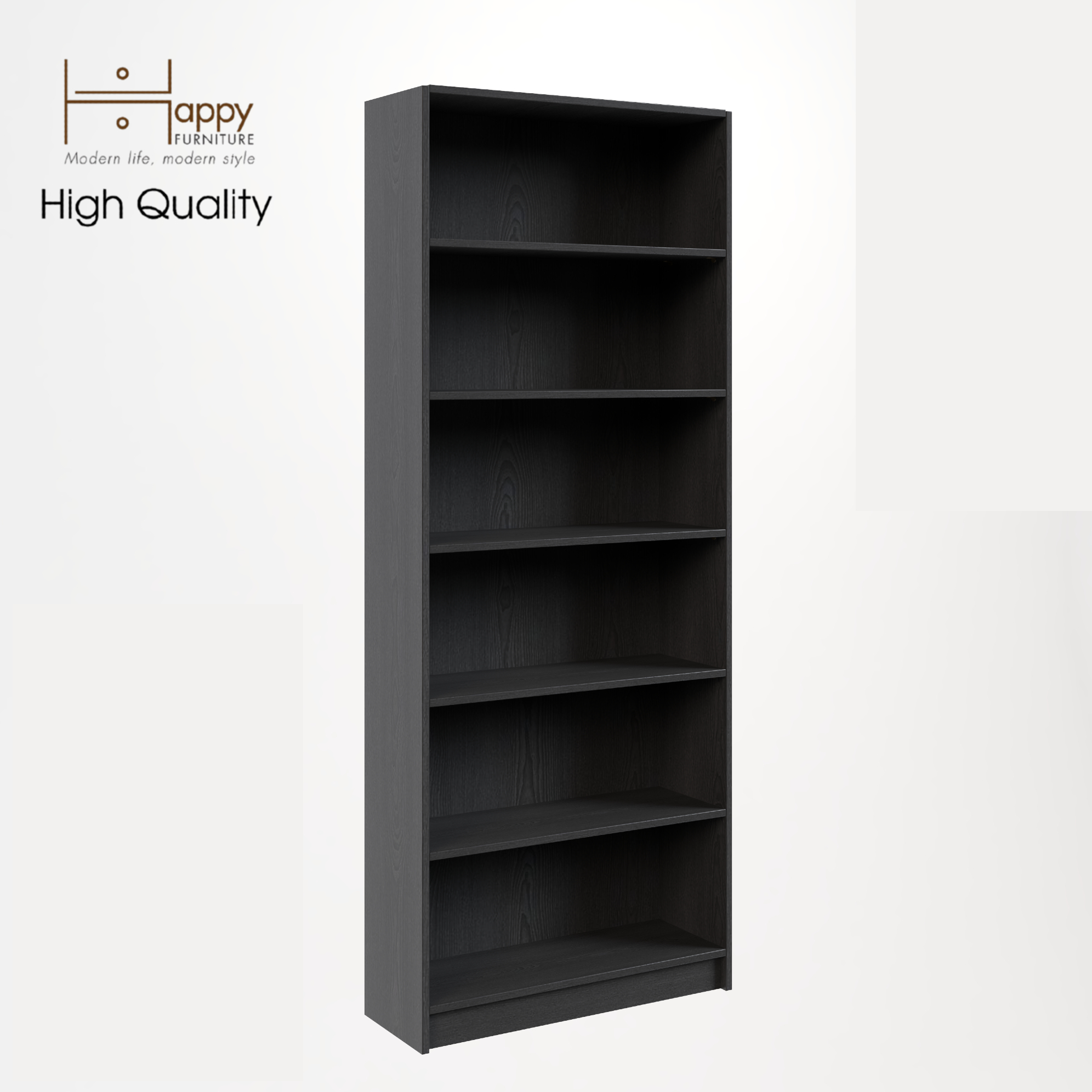 [Happy Home Furniture] CATY, kệ sách 6 tầng,  80cm x 28cm x 202cm (DxRxC), KSA_006