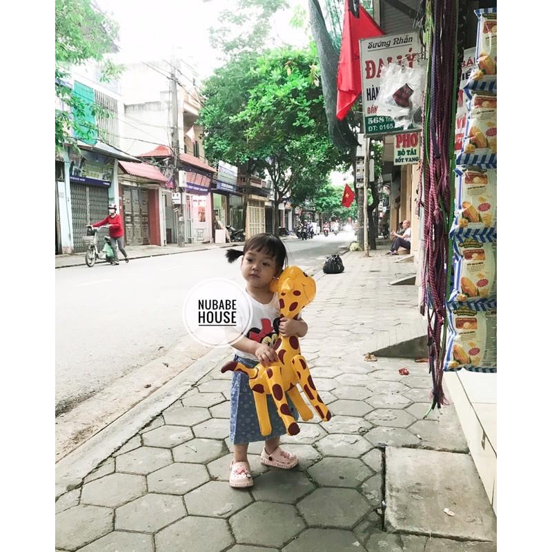 Chân váy denim phong cách Hàn Quốc dành cho bé gái 6-15kg