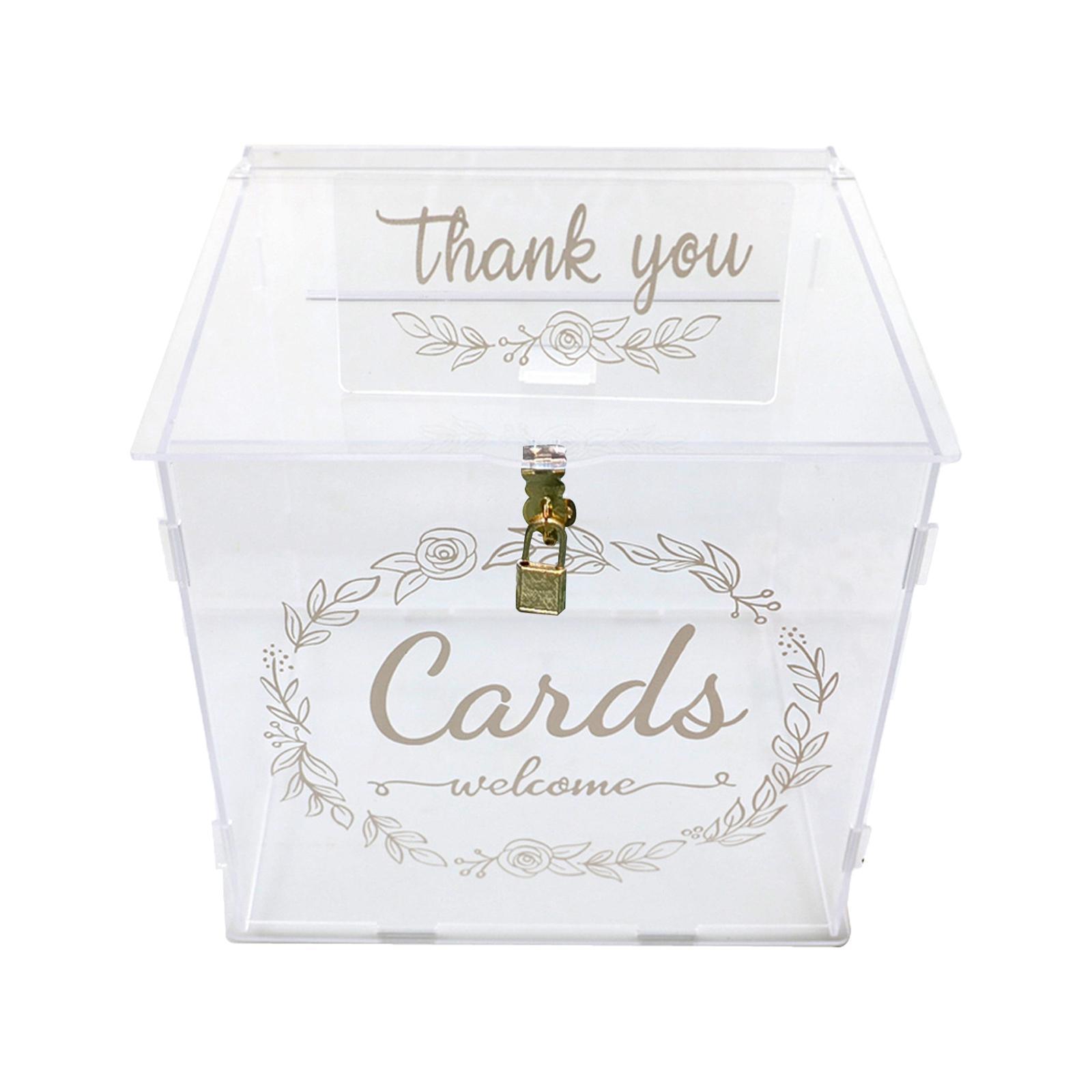 Acrylic Wedding Cards Box Decorations for Fall Wedding Reception Thanksgiving