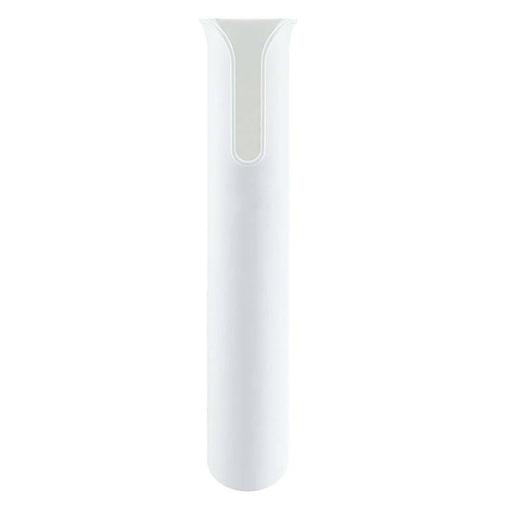 Plastic Fishing Rod Holder Boat Yacht 1 Pole Tube Rack Mounting Bracket White