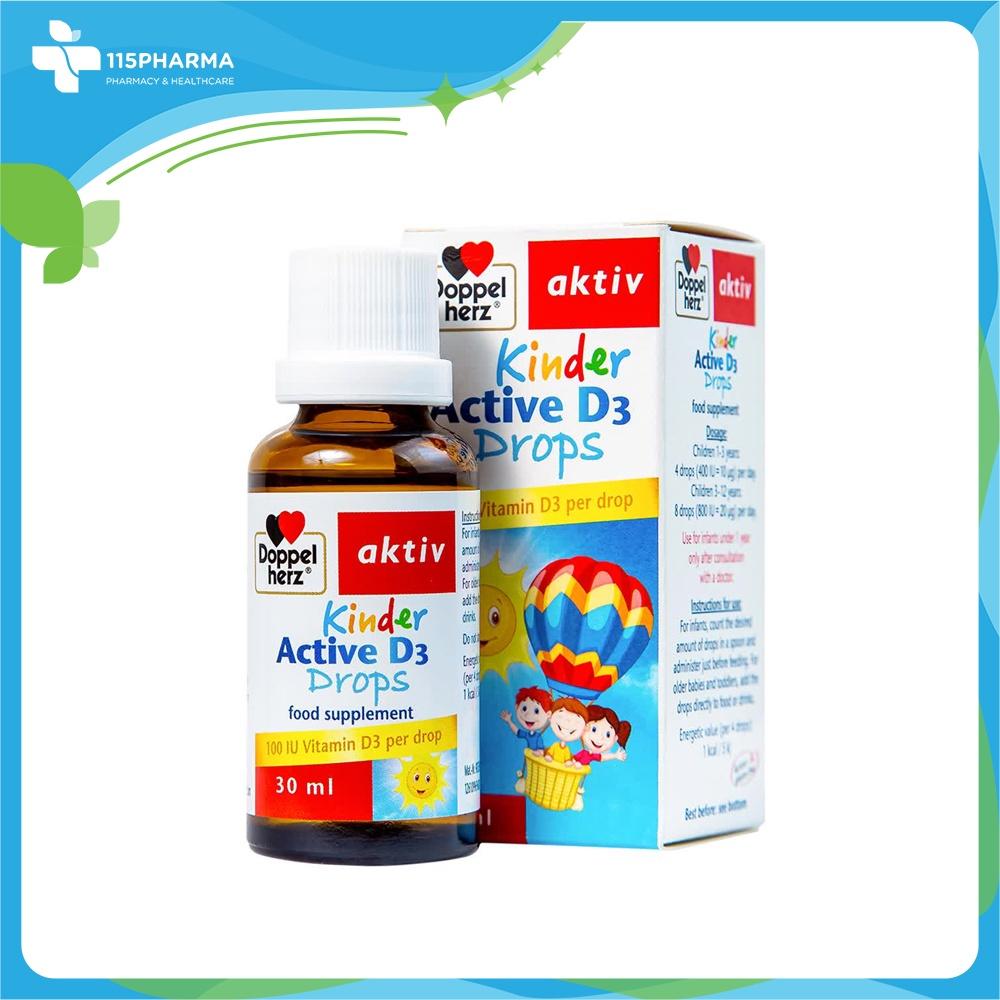 Siro Kinder Active D3 Drops hỗ trợ bổ sung vitamin D3 cho trẻ