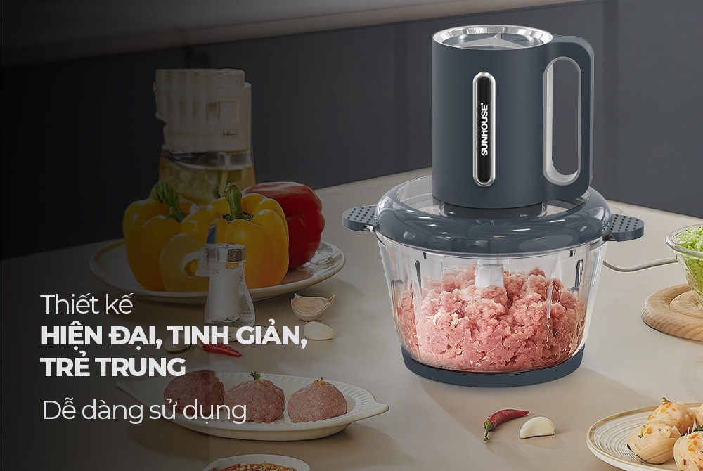 Máy xay thịt Sunhouse SHD5403 - Công suất 300W - Dung tích 1.8L - Đa chức năng - Hàng chính hãng