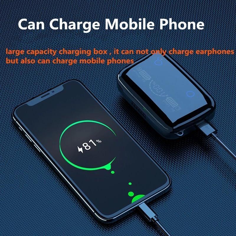 Tai Nghe Bluetooth Không Dây Thông Minh M19 TWS Điều Khiển Cảm Ứng Chống Nước Có Màn Hình LED Hiển Thị