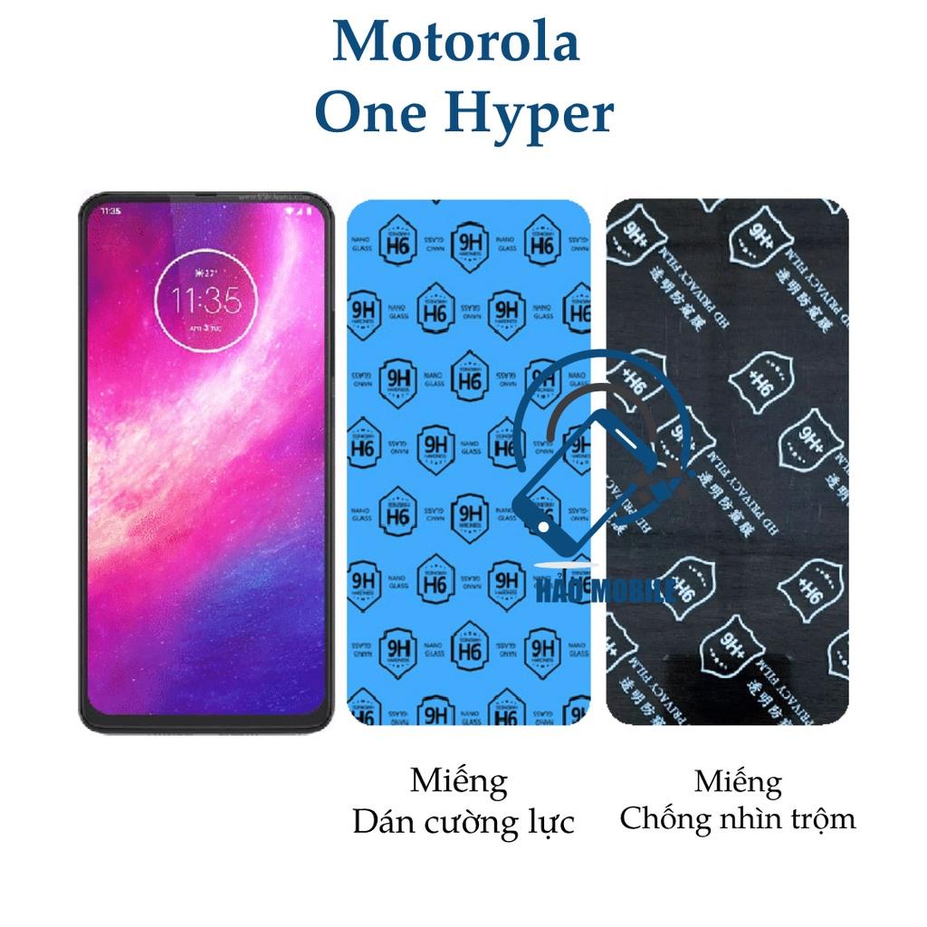 Dán cường lực dẻo nano Motorola One Hyper ( trong suốt và chống nhìn trộm )