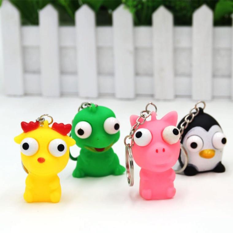 MÓC KHÓA BÓP LÒI MẮT-Móc Khóa Hoạt Hình Bóp Lòi Con Mắt Ra