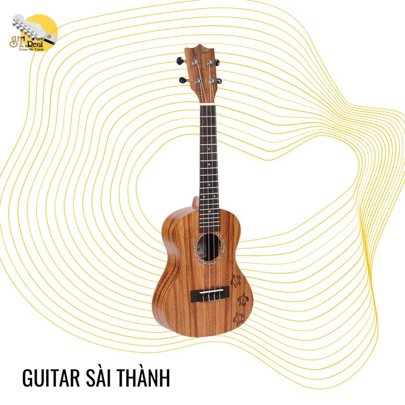 Ukulele gỗ nguyên tấm viền màu Uk500 và dây