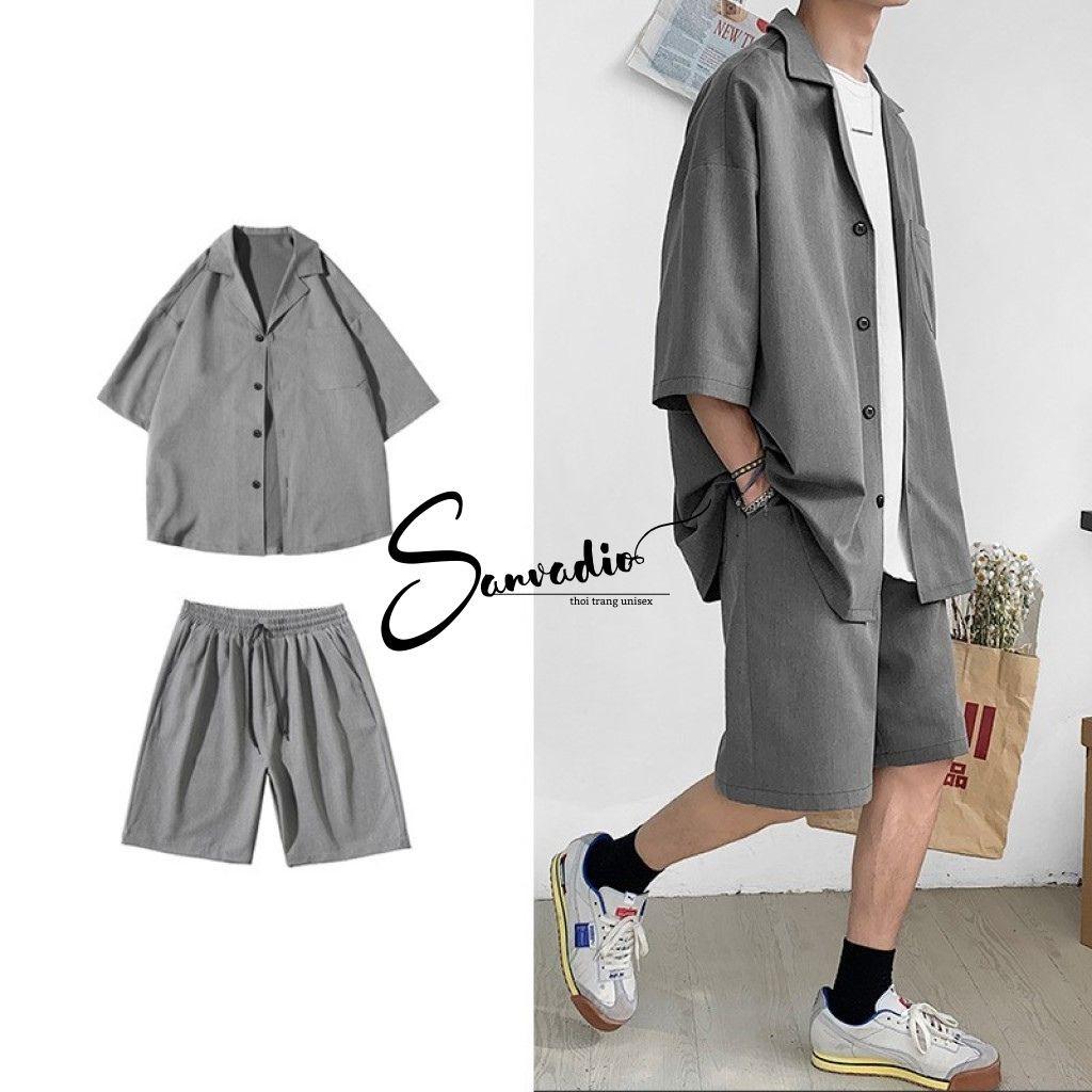 SET BLAZER NAM SANVADIO-blazer nam hè thu-form dáng unisex phong cách ullzang