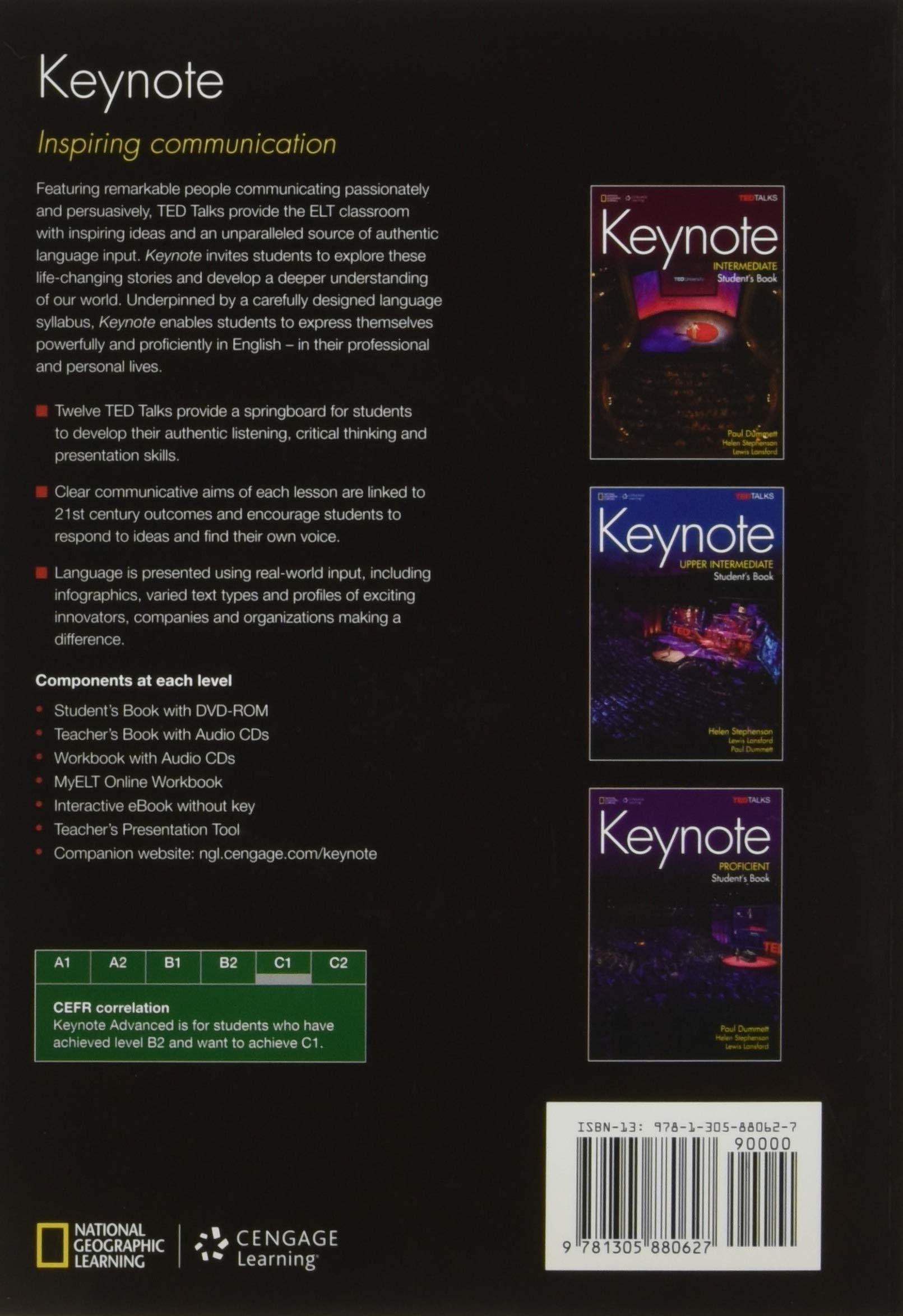 Keynote British English Advanced: Student's Book With DVD-ROM and MyELT Online Workbook, Printed Access Code