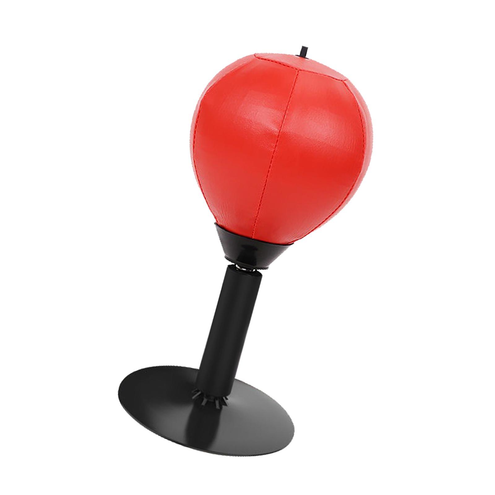 Punching Bag Speed Ball Desktop Boxing Ball for Exercise Red