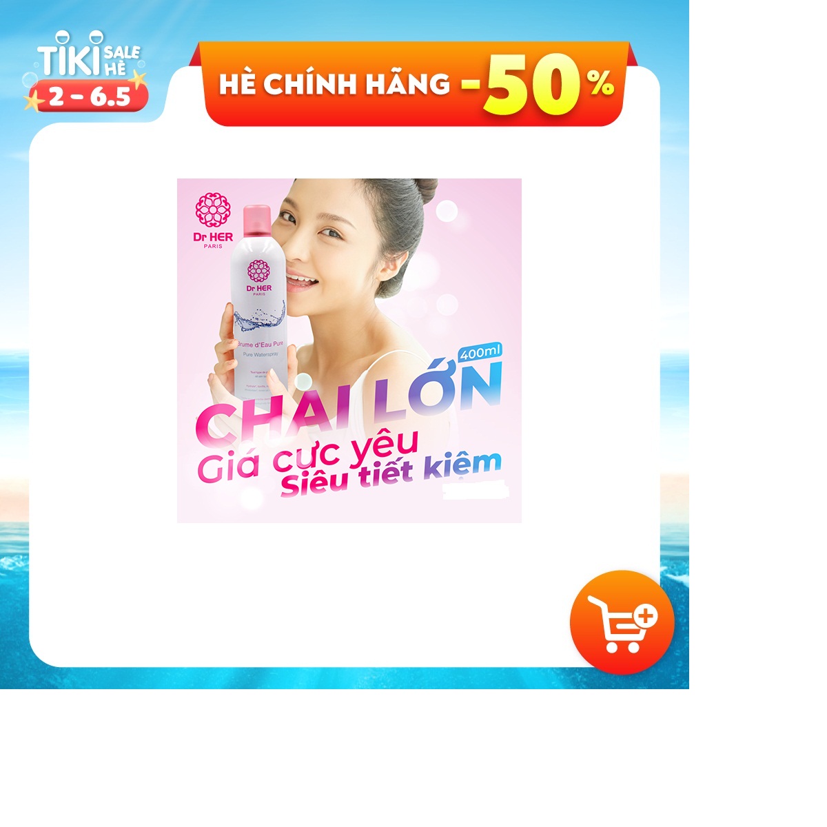 Xịt khoáng cấp ẩm da Dr HER Paris_400ML