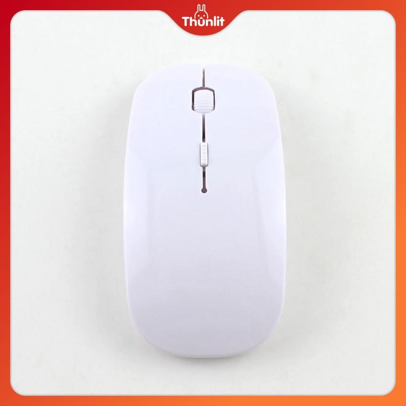 Chuột quang không dây Thunlit USB 2.4G siêu mỏng màu hồng/trắng/đen/vàng/xanh dương