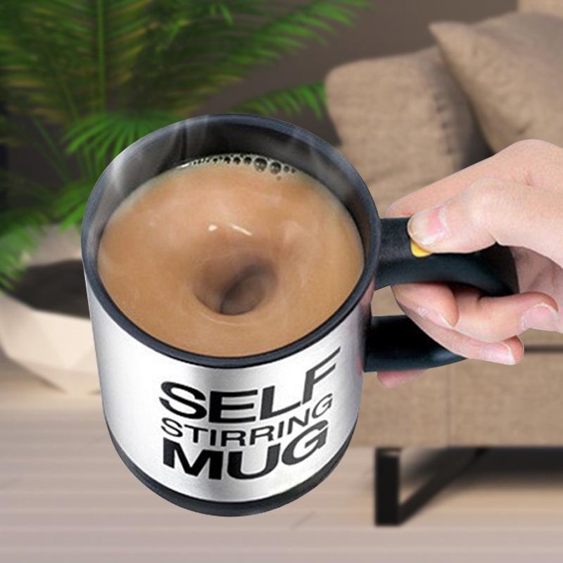 Cốc Cà Phê Self Stirring Mug, Ly Tự Động Khuấy Cafe Không Dùng Thìa Dùng Pin Tiện Dụng, Mẫu Mới 2022