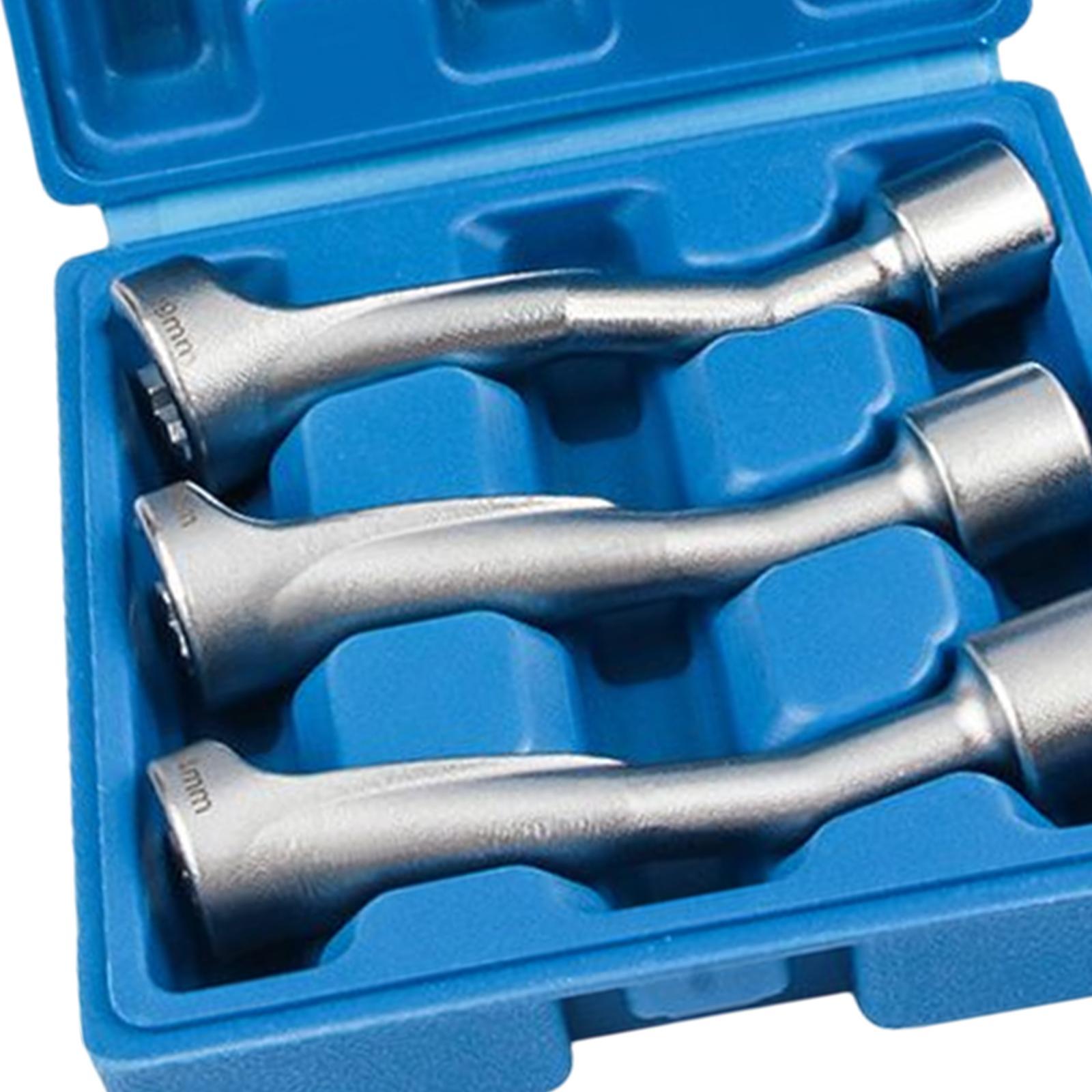 3 Pieces Fuel  Socket Wrench Set Portable for Automotive