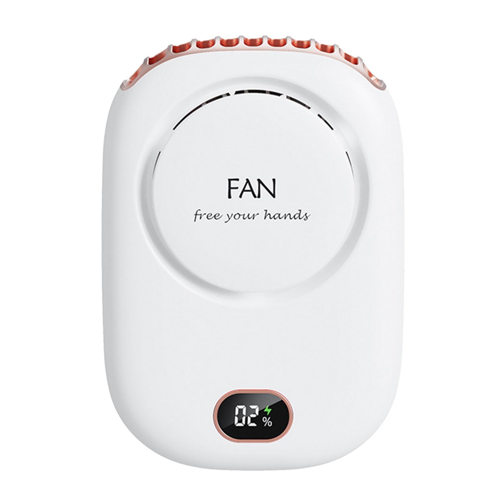 2 Sets Mini Neck Fan Portable Personal Cooling Fan USB Rechargable
