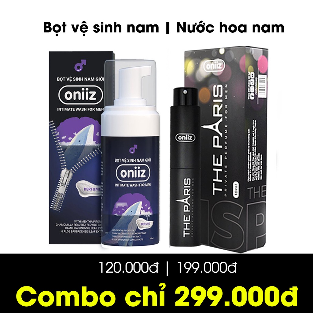 Bọt Vệ Sinh Nam Giới Oniiz - Dung Dịch Vệ Sinh Nam Tạo Bọt 100Ml - Perfume &Amp; Themiami