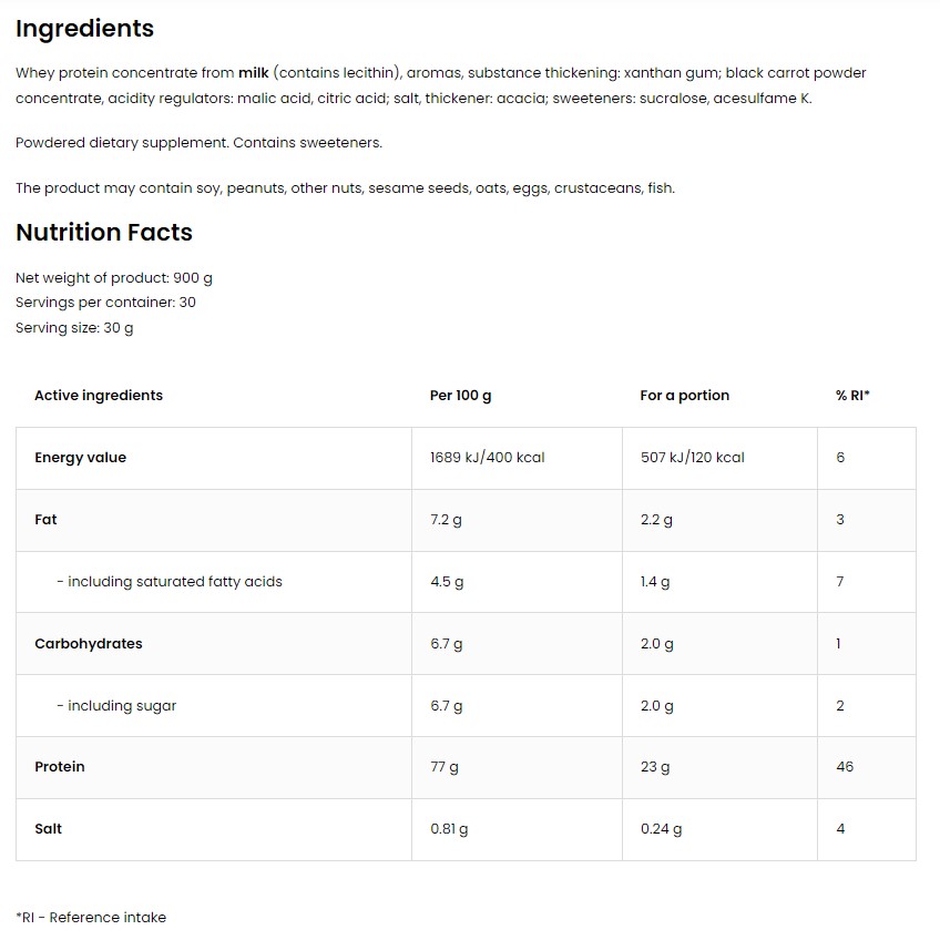 [Chính hãng] OstroVit STANDARD WPC80.eu (2.270g) Whey Protein Tiêu Chuẩn Châu Âu, 75 Lần dùng