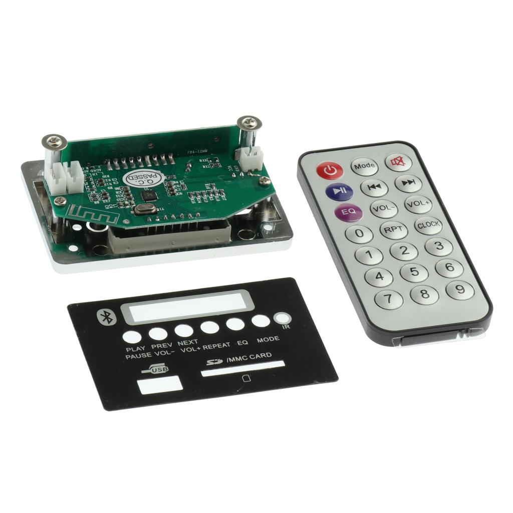 12V Car Wireless Bluetooth MP3 Board Audio Module MMC USB TF AUX FM