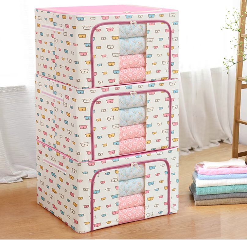 Túi đựng chăn màn, chăn mền khung sắt, kích thước 66L đa năng tiện lợi, chắc chắn chính hãng D Danido
