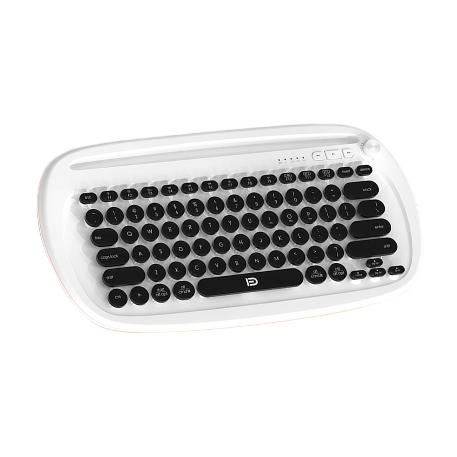 79 Keys Wireless Bluetooth Keyboard Compact for Gaming Office