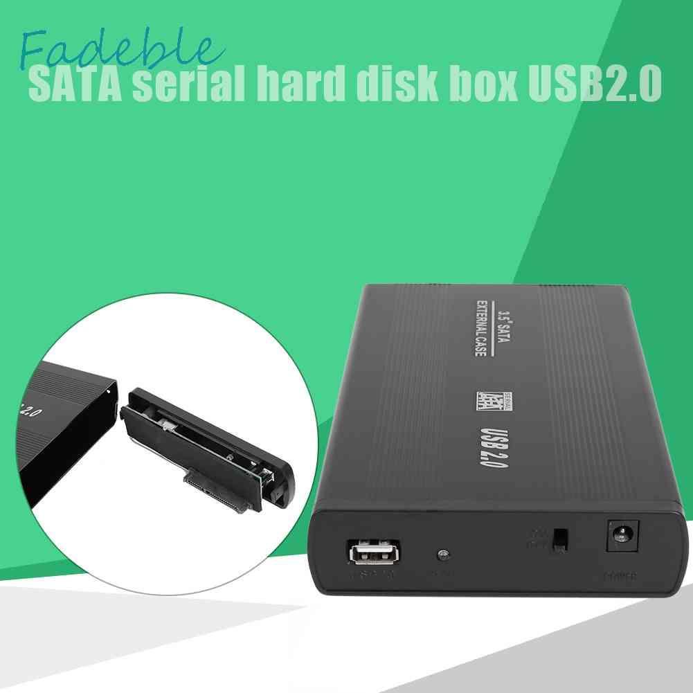 Hộp Đựng Ổ Cứng Di Động 3.5 inch USB 2.0 Sang SATA SSD 480Mbps HDD Ốp