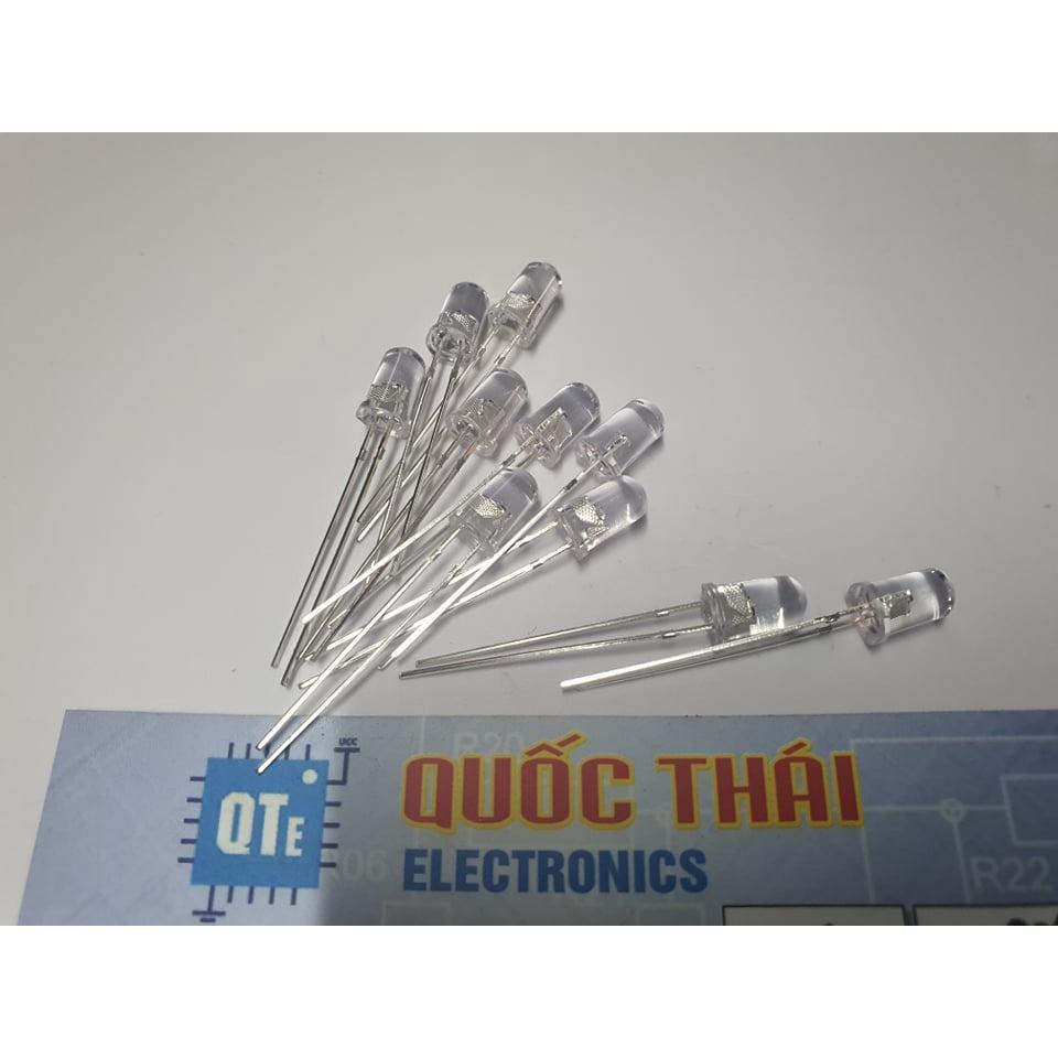 Combo 10 led 5mm trong siêu sáng đủ màu