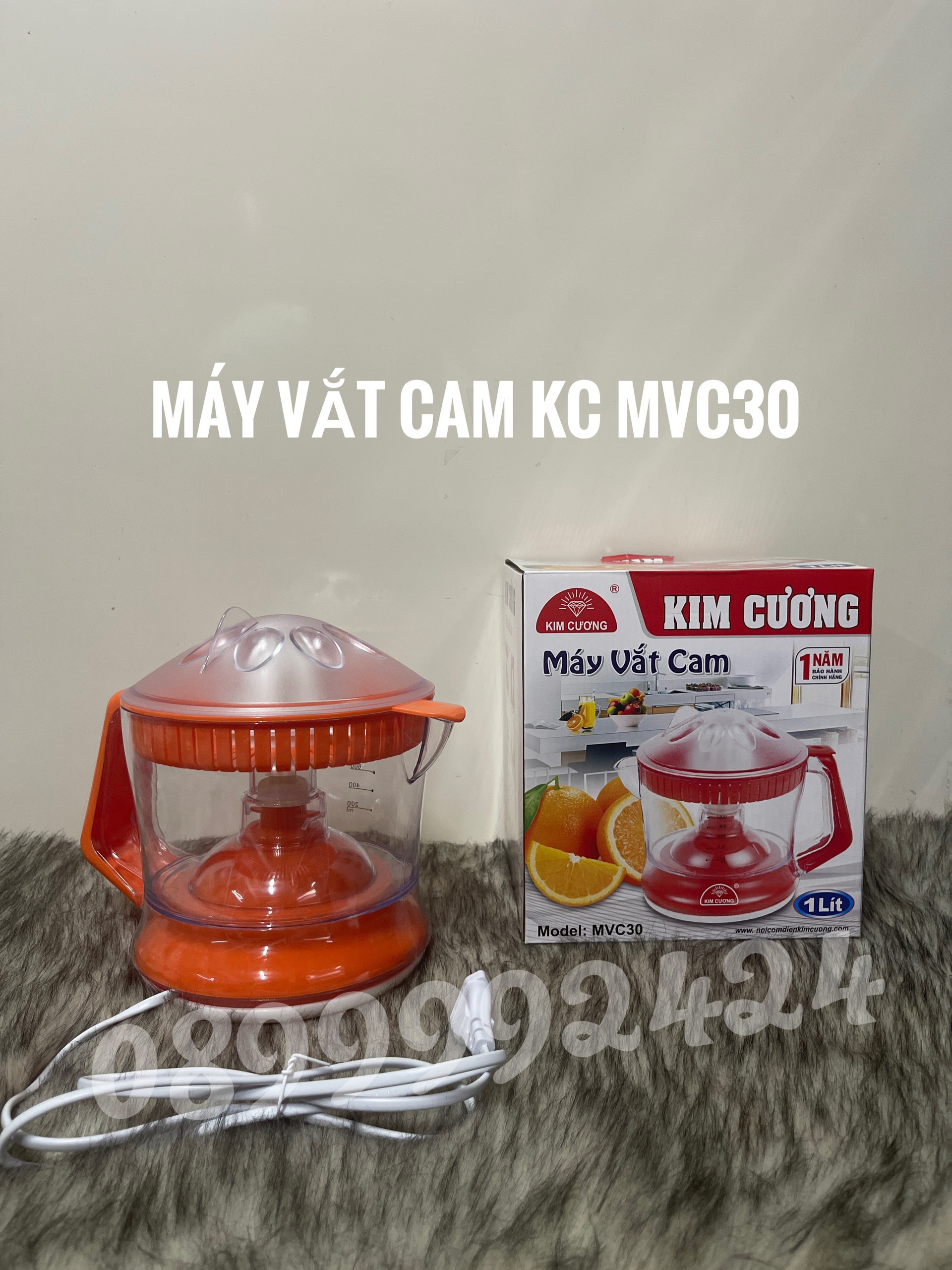 MÁY VẮT CAM TỰ ĐỘNG 2 CHIỀU KIM CƯƠNG MVC130 1000ML