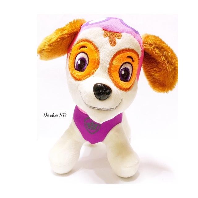 Thú bông đội chó cứu hộ 20 cm - Hồng