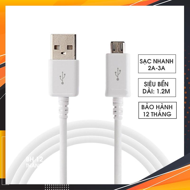 Cáp Sạc Micro USB Hỗ Trợ Sạc Nhanh Cho Samsung, Oppo, Xiaomi, Cáp Sạc Pin Dự Phòng 1.2m