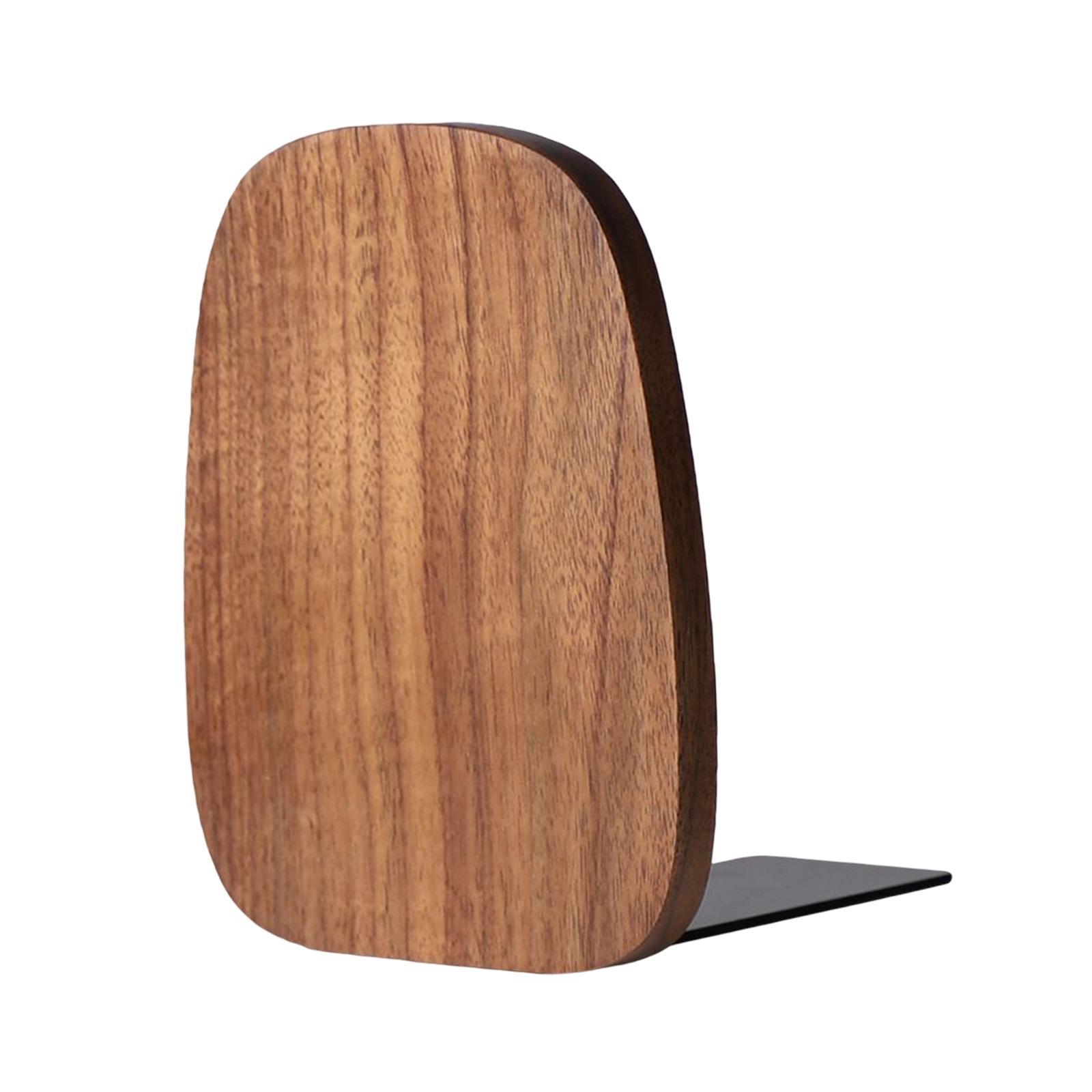 Books Stopper Book Support Wooden Bookends for Bedroom Office Office Workers