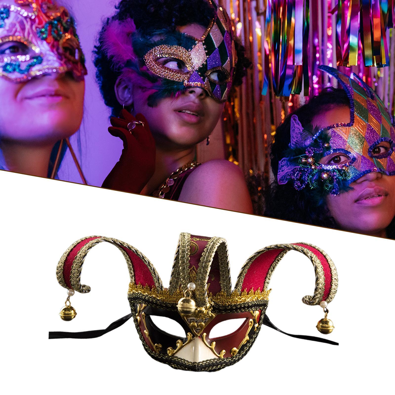 Half Face Mask Costume Cosplay Masquerade Mask Mask for Mardi Gras, Halloween, Party, Festival, Carnival Accessory